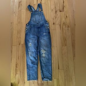 H&M Women’s Distressed Denim Overalls